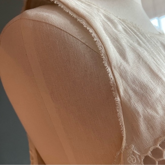 BCBGMaxAzria Runway Simona Eyelet Lace Silk Linen Dress - Picture 6 of 10